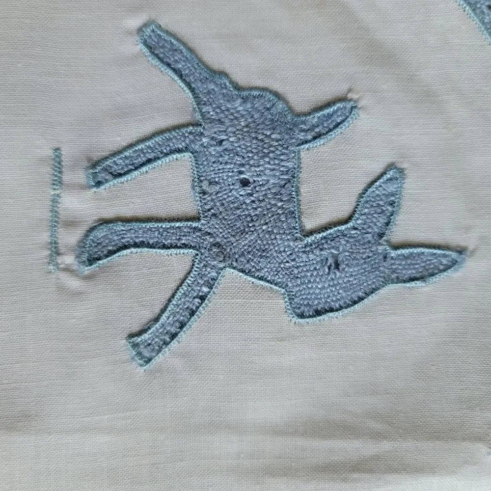 Baby Boy French Vintage placemat linen fawn linen